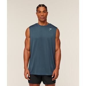 Men’s Gymshark Arrival Oversized Athletic Workout Tank Size XL in Dark Blue